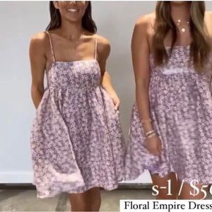 Shop Talulah size medium Floral Empire Dress